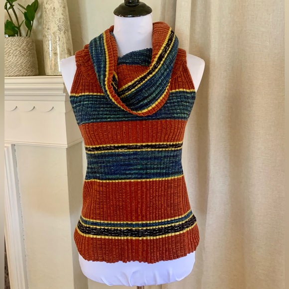 Free people Carly cowl neck sweater tank size large - Picture 2 of 9